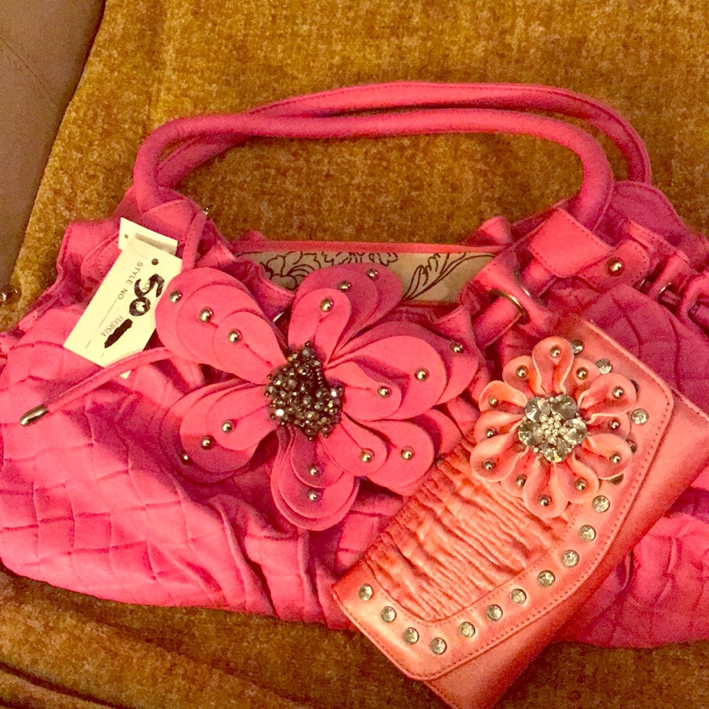 Ladies handbag set with Wallet